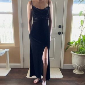 Floor length Velvet dress